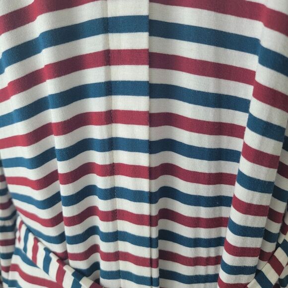 Universal Standard J. Crew Long Sleeve Jersey Stripe Knit Midi Dress size S - Picture 5 of 9